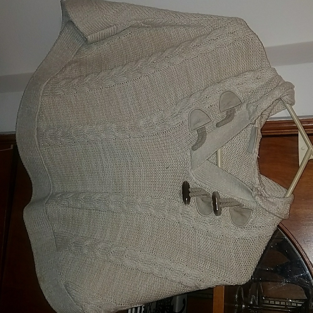 Girls sweater poncho